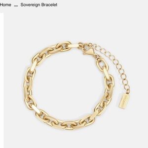 14k Gold Sovereign Bracelet
